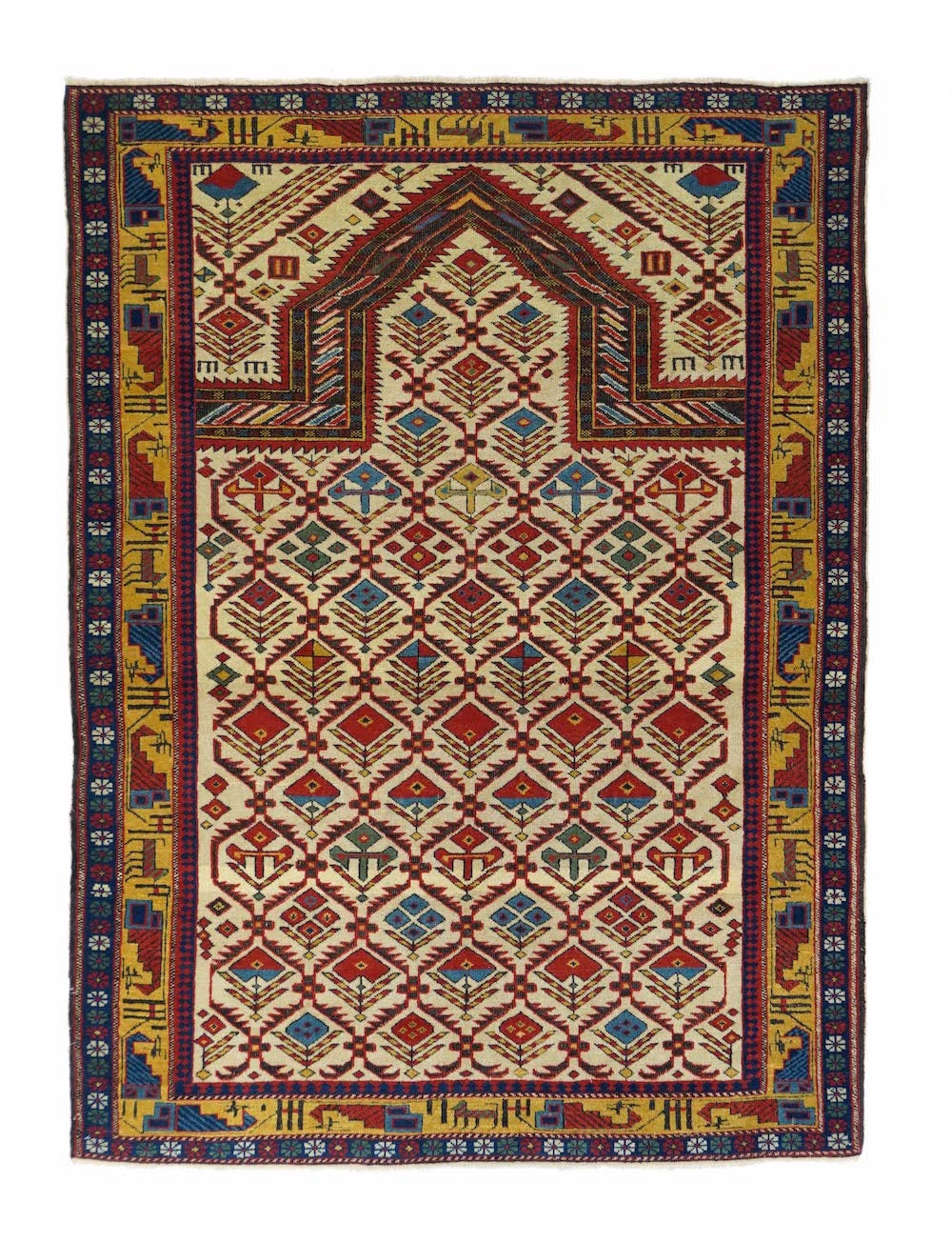 Antique Shirvan Daghestan Rug 3'11'' x 5'4''