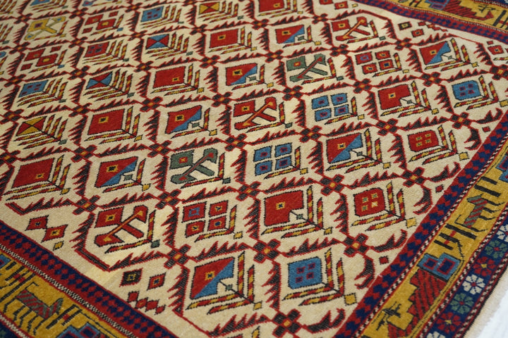 Antique Shirvan Daghestan Rug 3'11'' x 5'4''