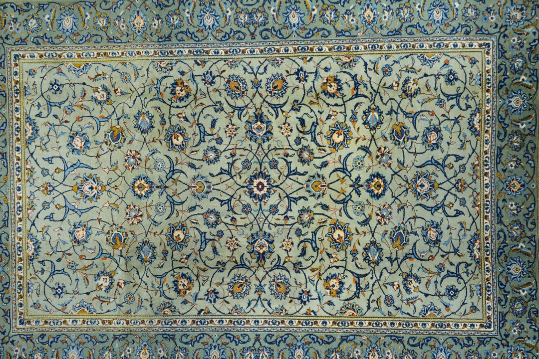 Vintage Persian Kashan Rug 7'3'' x 10'4''