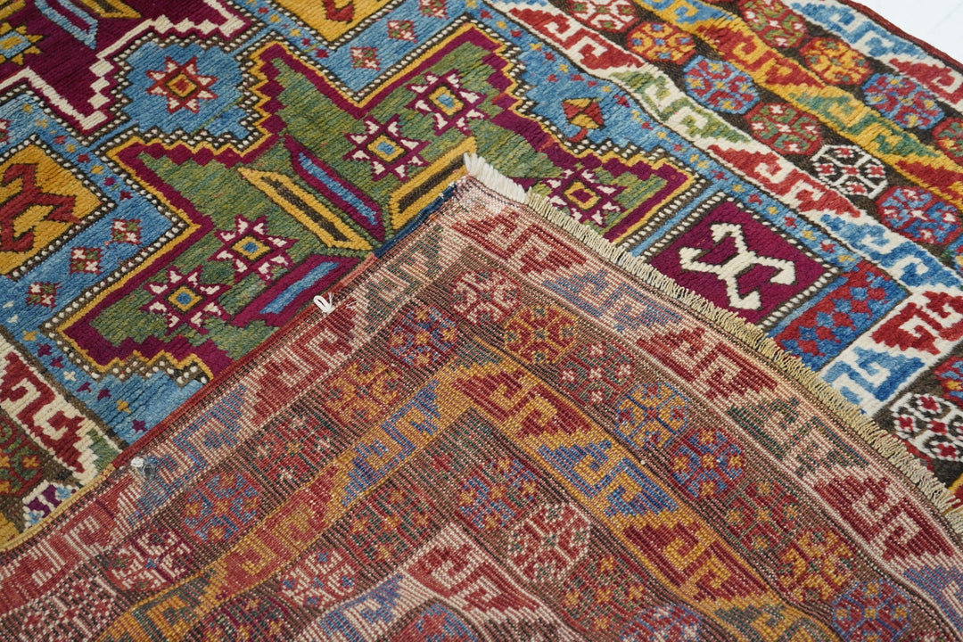 Antique Kazak Rug 4'3'' x 8'7''