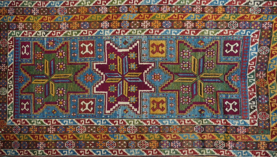 Antique Kazak Rug 4'3'' x 8'7''