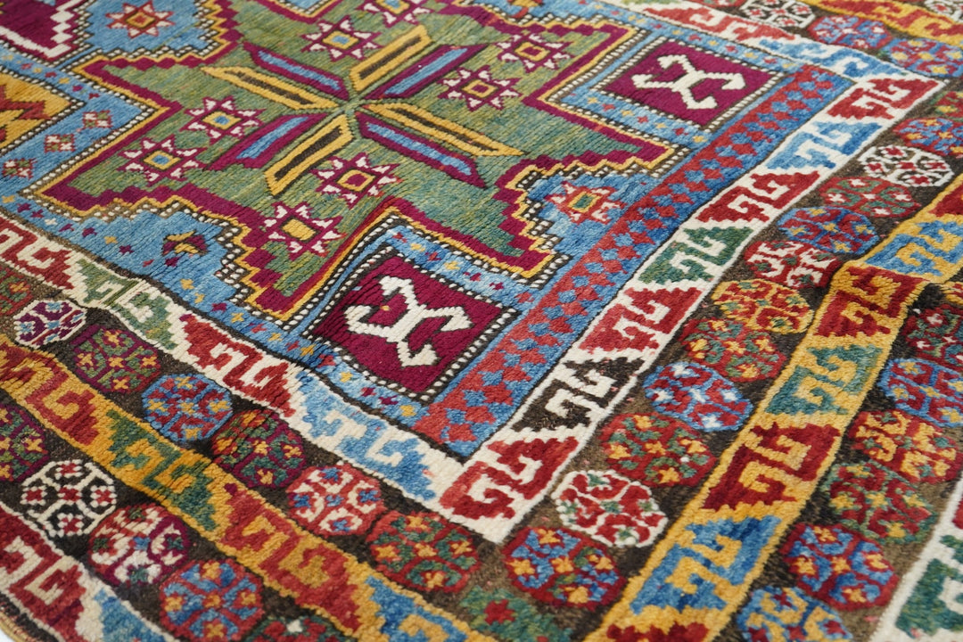 Antique Kazak Rug 4'3'' x 8'7''