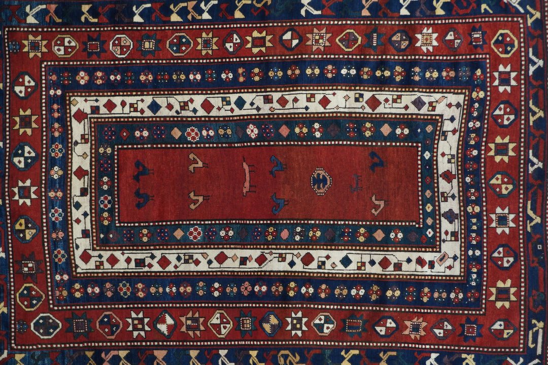 Antique Kazak Rug 4'11'' x 7'0''