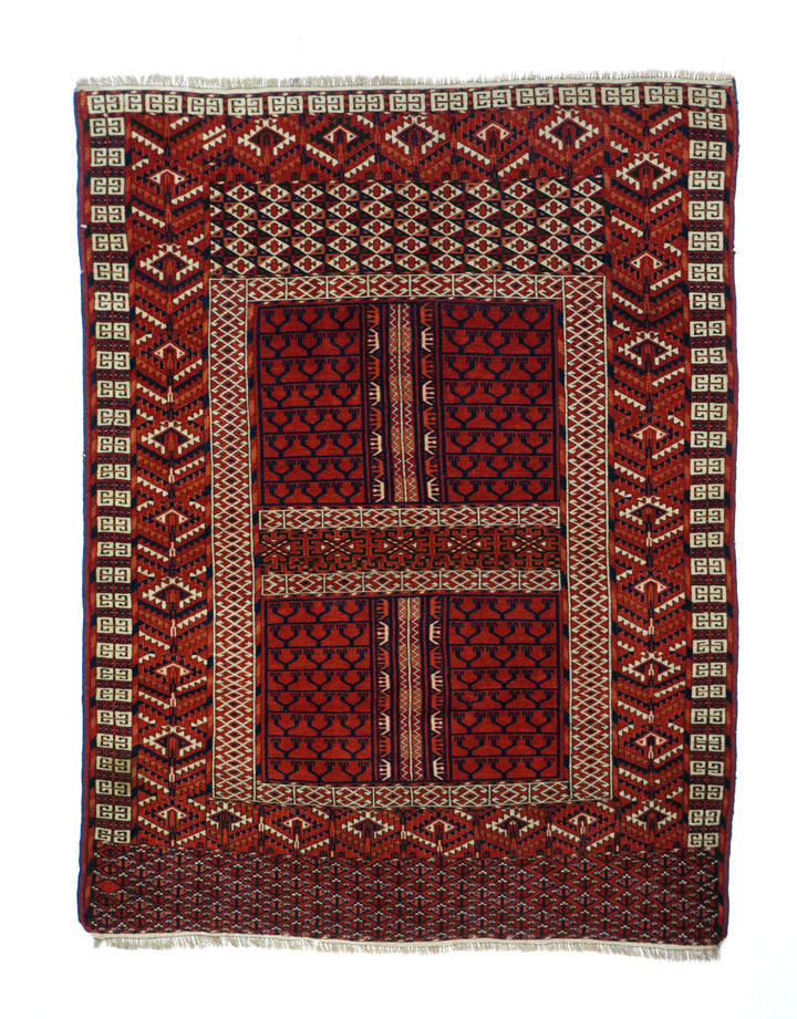 Antique Hachli Bokhara Area Rug