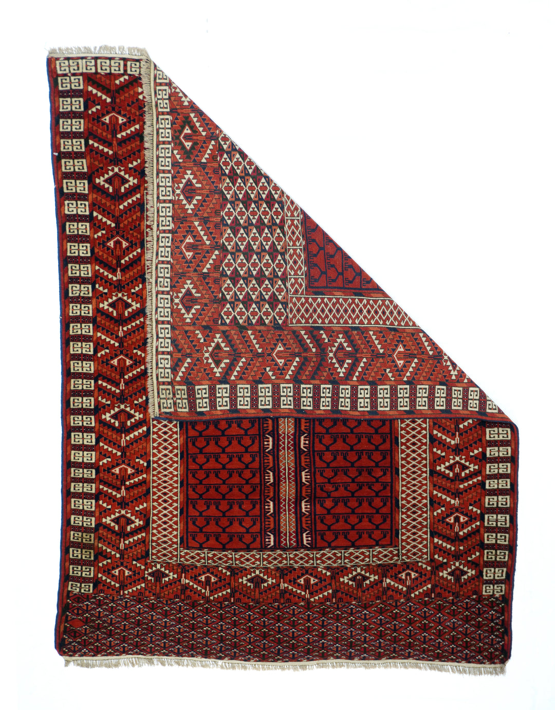 Antique Hachli Bokhara Rug 3'7'' x 4'10''