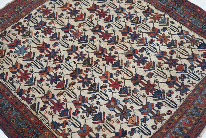 Antique Afshar Rug 3'5'' x 3'6''