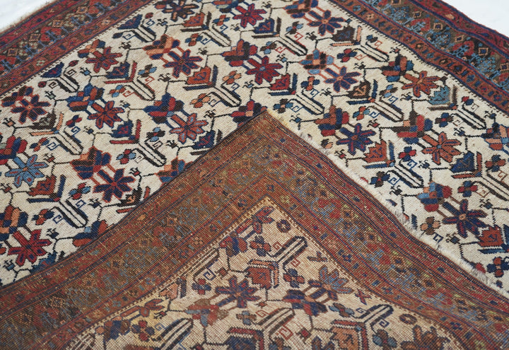 Antique Afshar Rug 3'5'' x 3'6''