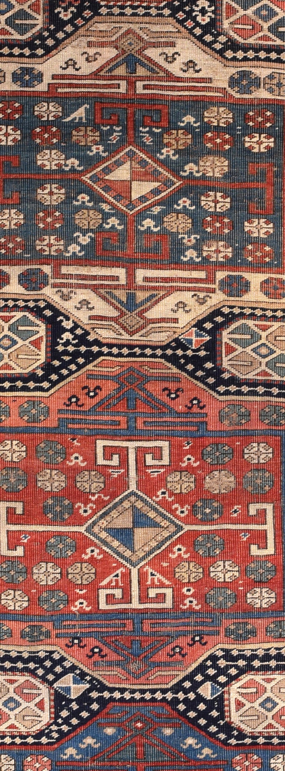 Antique Caucasian Runner 3'7'' x 9'3''