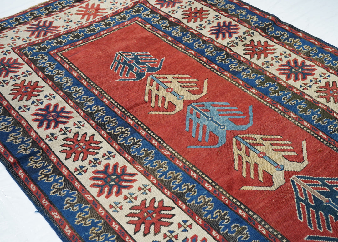 Antique Kazak Rug 5'2'' x 10'1''