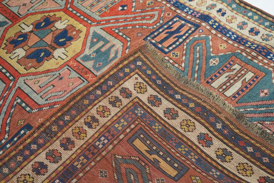 Antique Kazak Rug 3'11'' x 8'7''