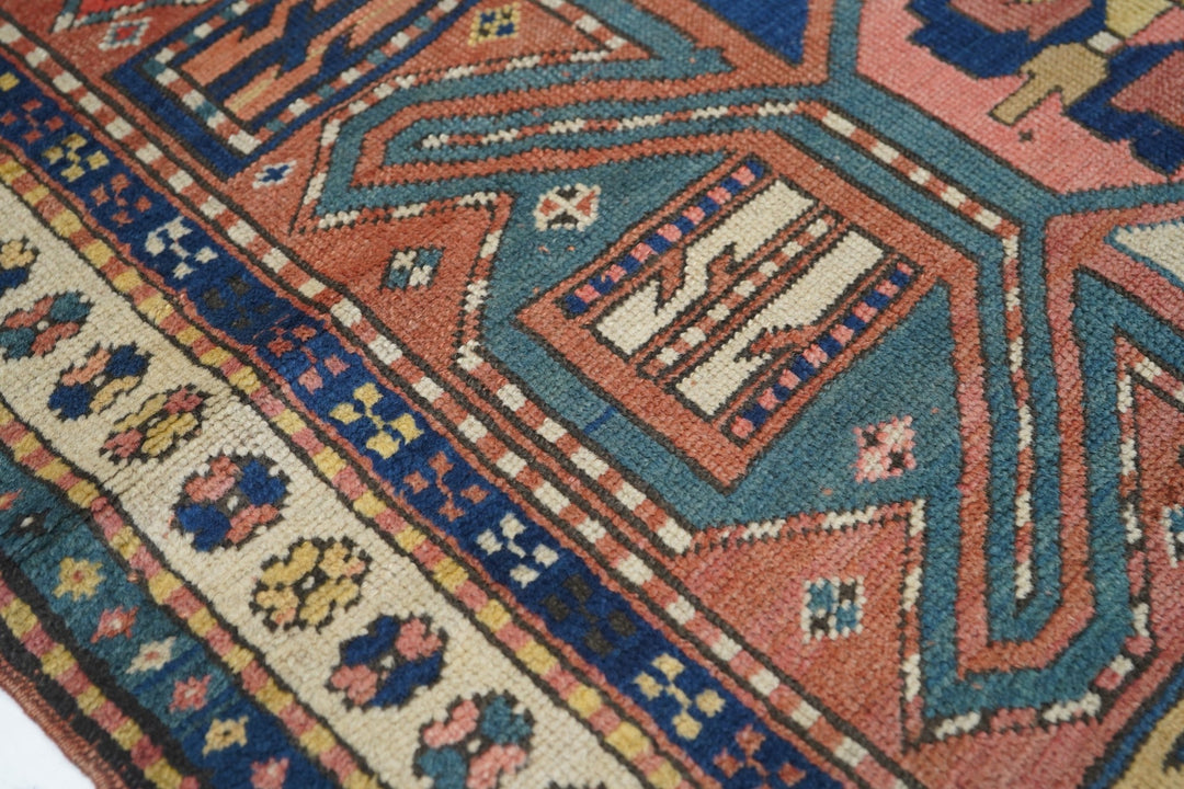 Antique Kazak Rug 3'11'' x 8'7''