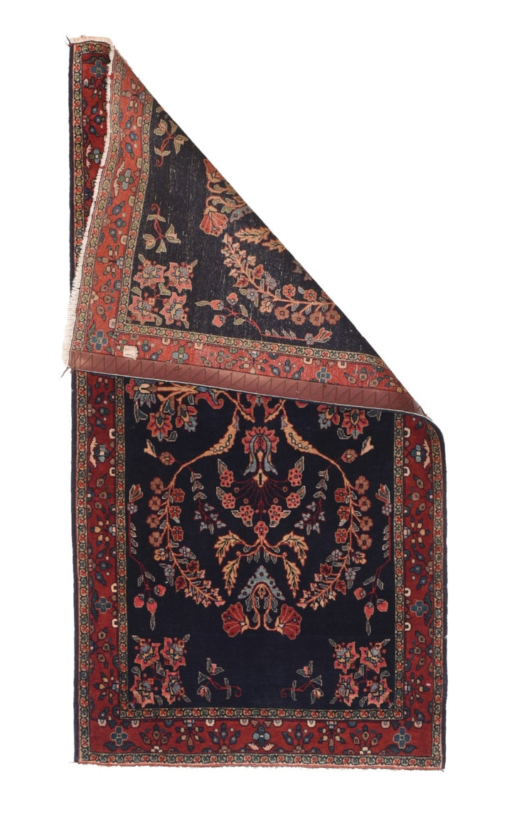 Antique Mohajeran Sarouk Rug 2'5'' x 4'9''