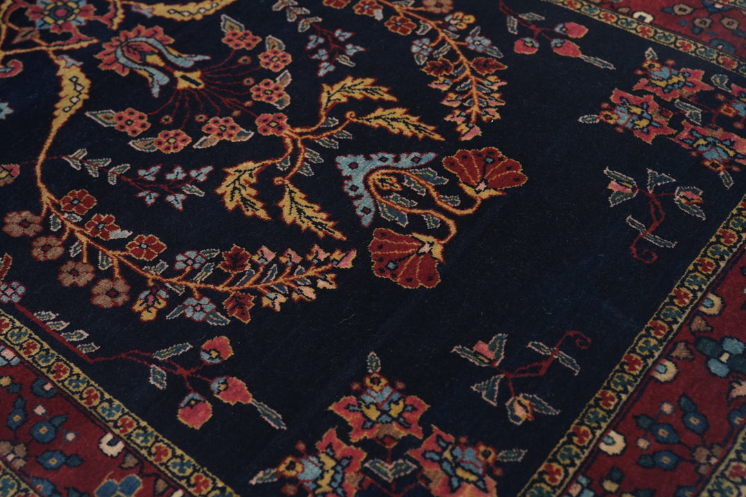 Antique Mohajeran Sarouk Rug 2'5'' x 4'9''