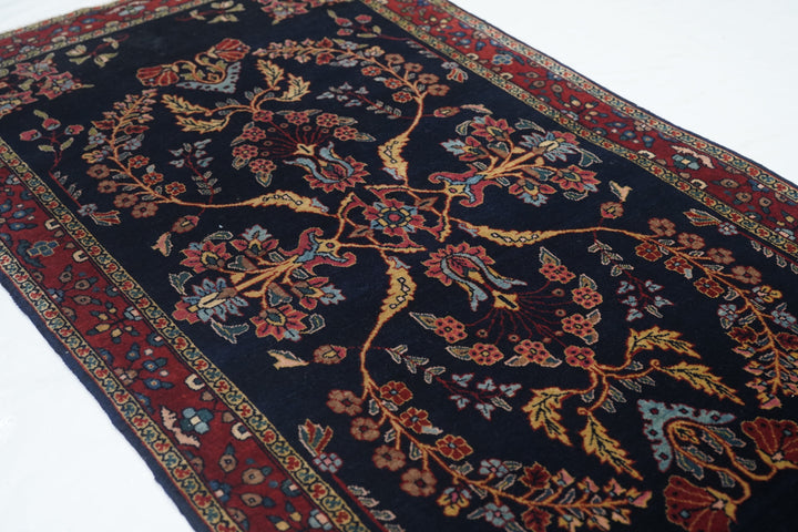 Antique Mohajeran Sarouk Rug 2'5'' x 4'9''