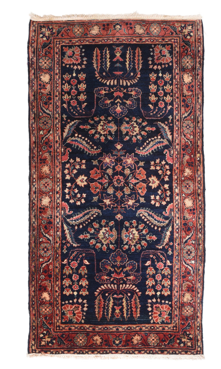 Antique Mohajeran Sarouk Rug 2'9'' x 5'2''