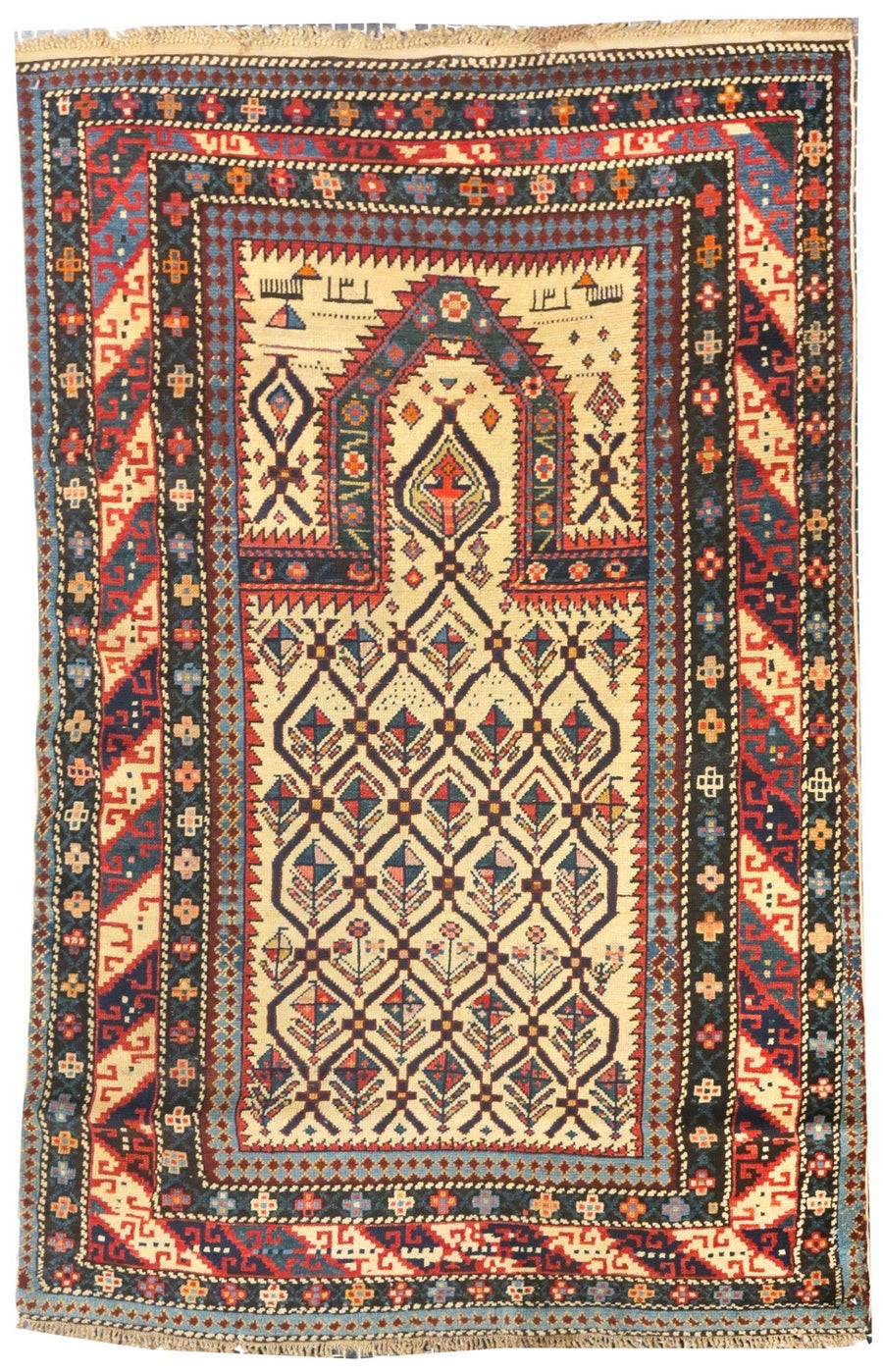 Antique Daghestan Shirvan Rug 3'4'' x 5'2''