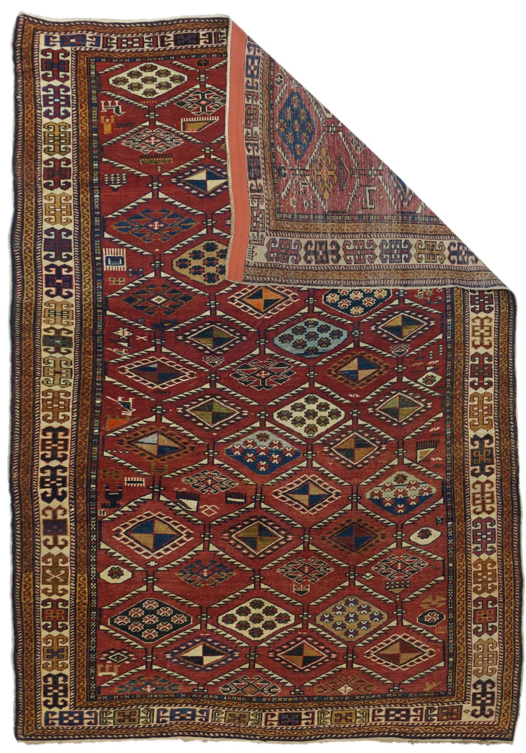 Antique Kazak Rug 4'1'' x 6'2''