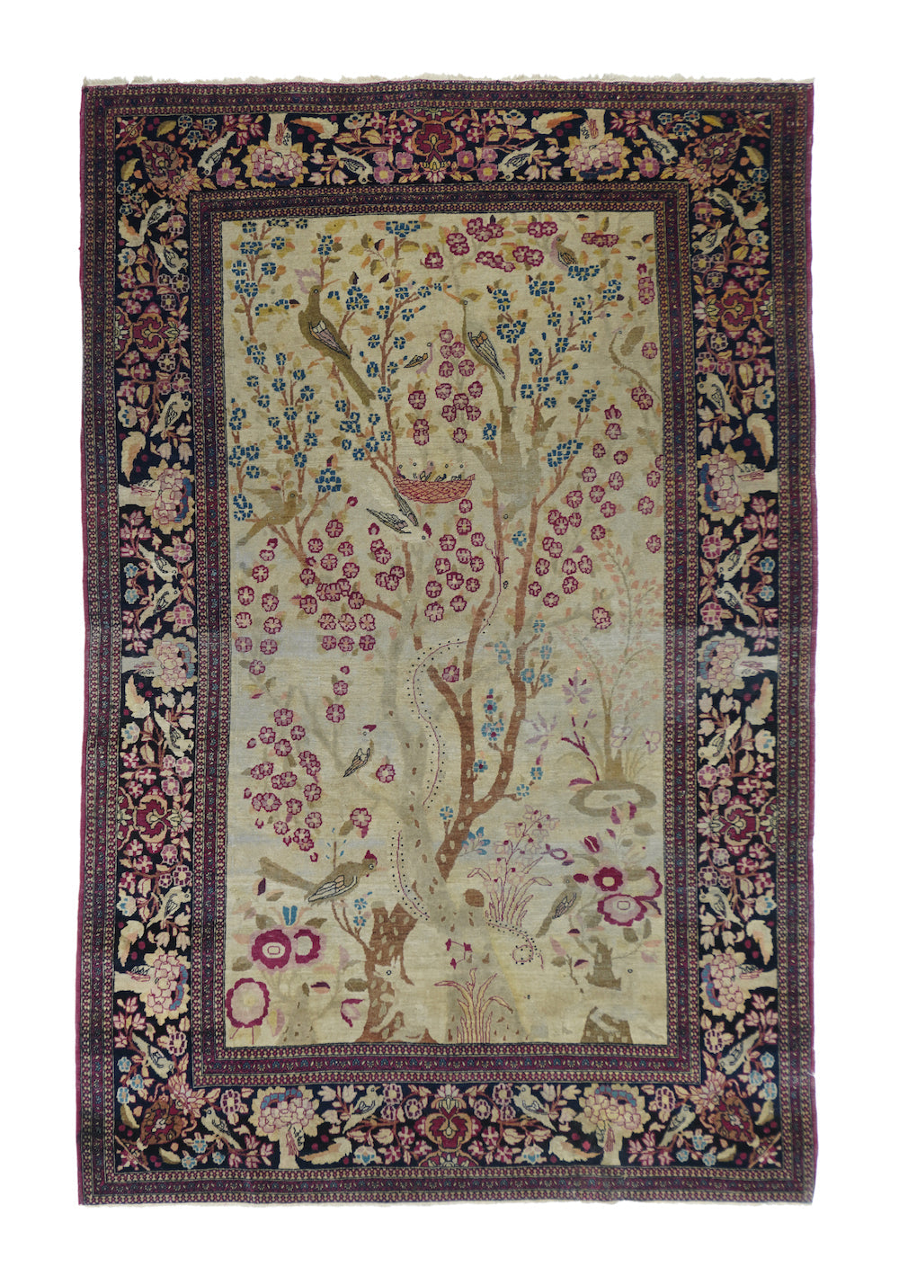 Antique Persian Isfahan Rug