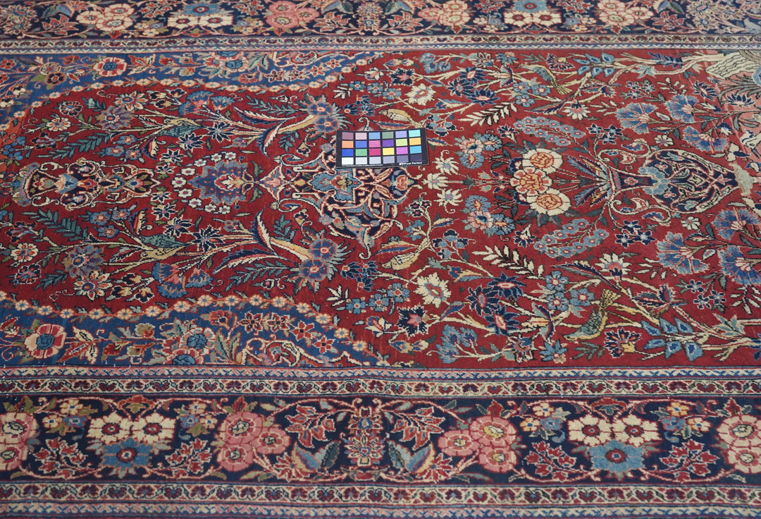 Vintage Persian Kashan Rug 4'4'' x 6'6''