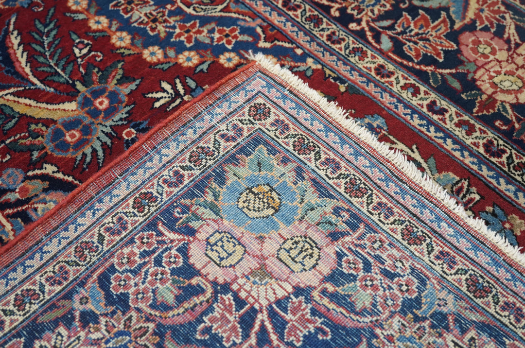 Vintage Persian Kashan Rug 4'4'' x 6'6''