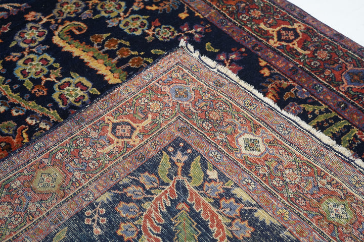 Antique Mohajeran Sarouk Rug 4'5'' x 6'8''