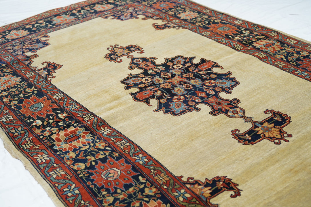 Antique Farahan Sarouk Rug 4'1'' x 7'0''