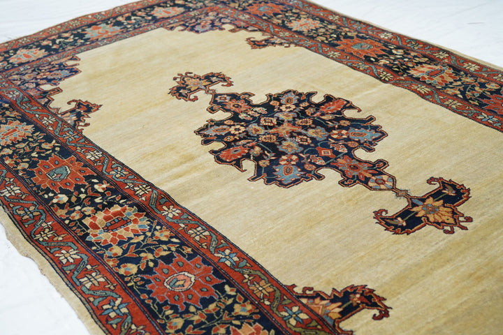 Antique Farahan Sarouk Rug 4'1'' x 7'0''