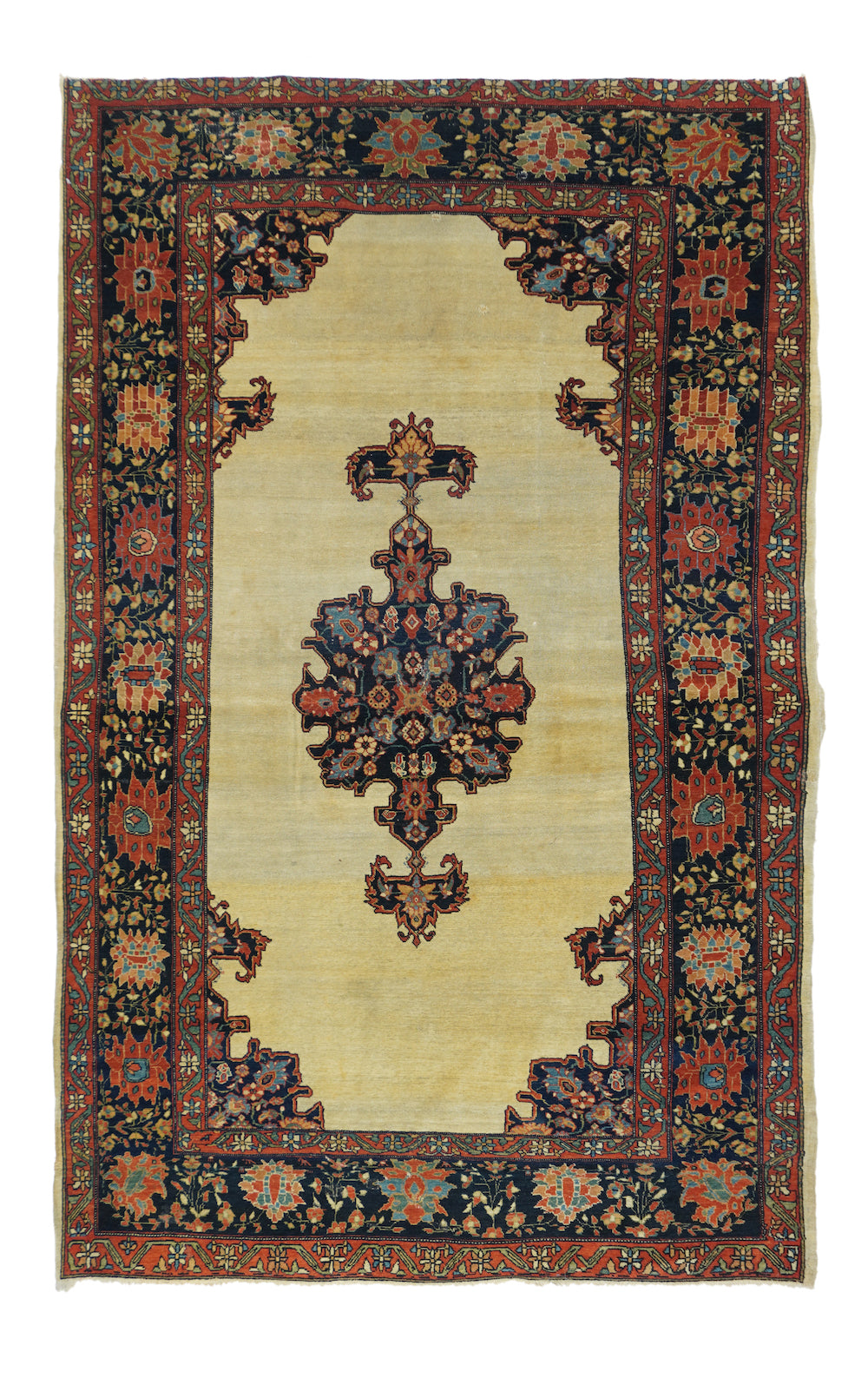 Antique Farahan Sarouk Rug 4'1'' x 7'0''