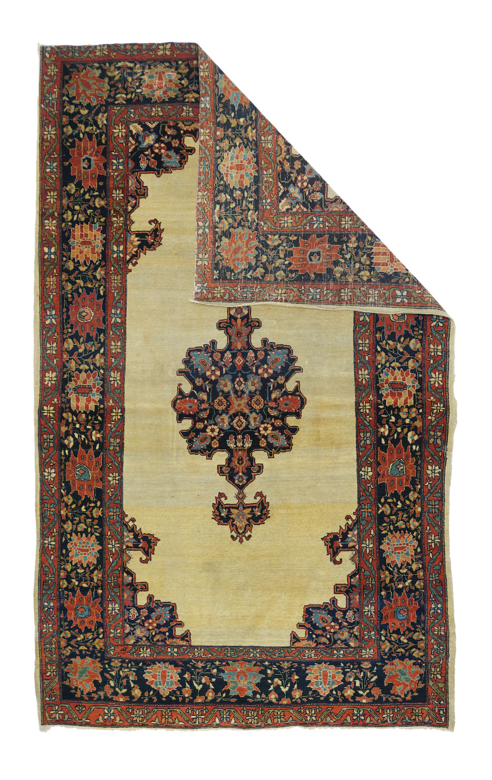 Antique Farahan Sarouk Rug 4'1'' x 7'0''