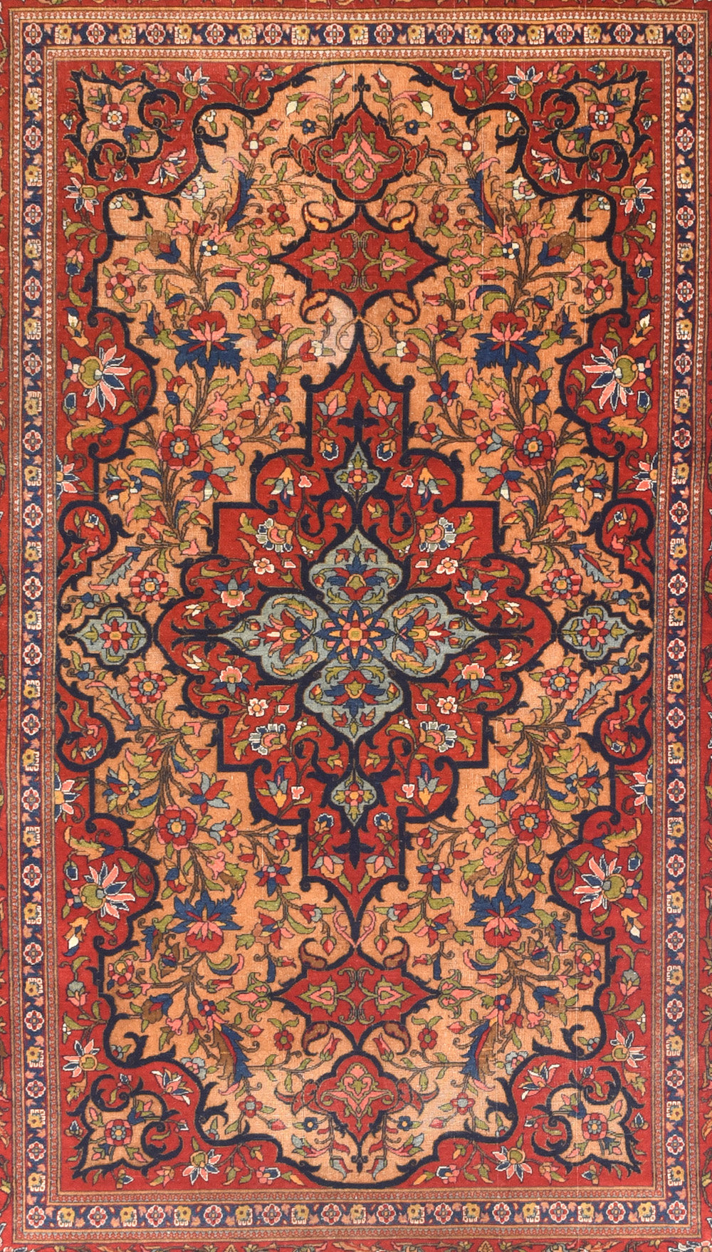 Antique Isfahan Rug 4'5'' x 7'10''