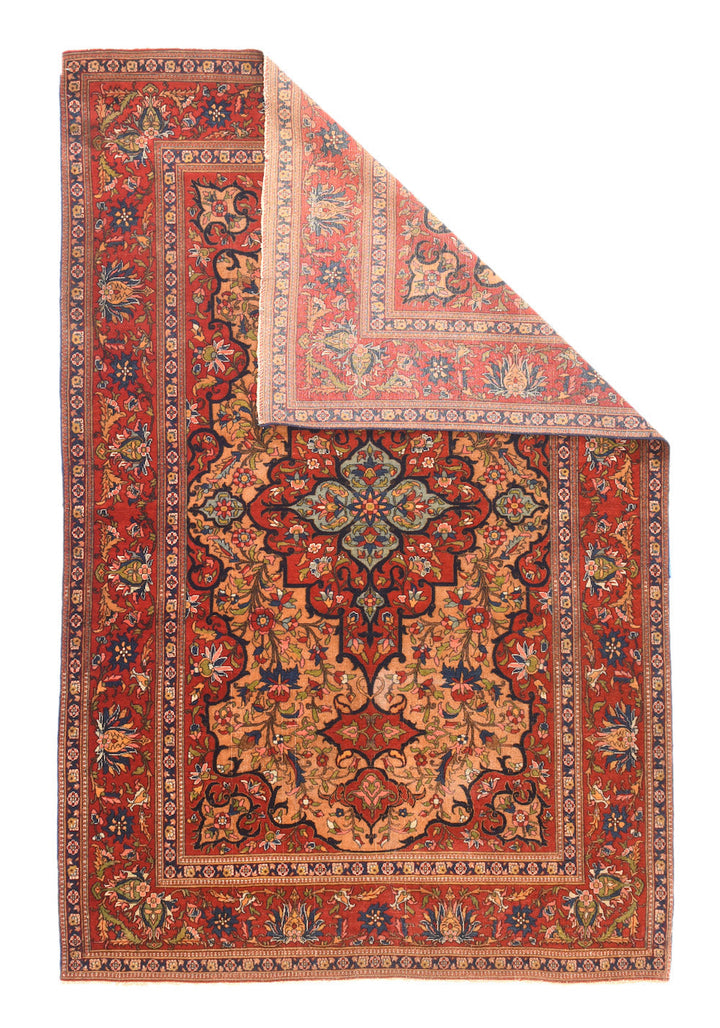 Antique Isfahan Rug 4'5'' x 7'10''