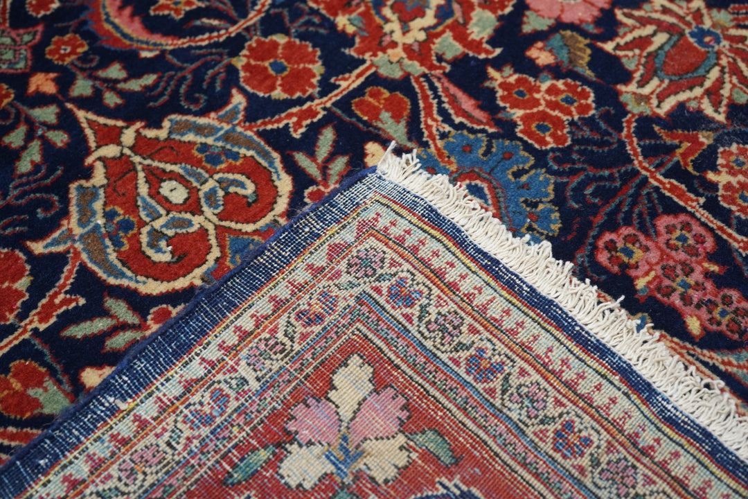 Vintage Persian Kashan Rug 4'8'' x 7'7''