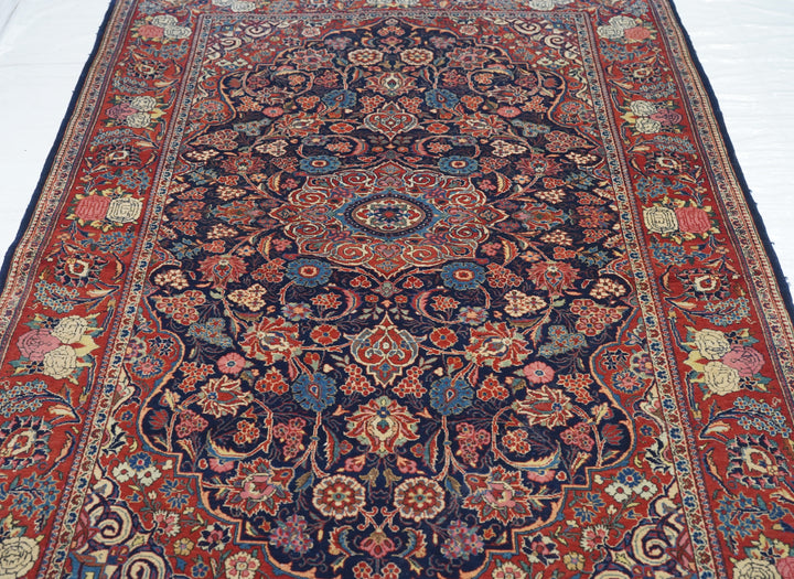 Vintage Persian Kashan Rug 4'8'' x 7'7''