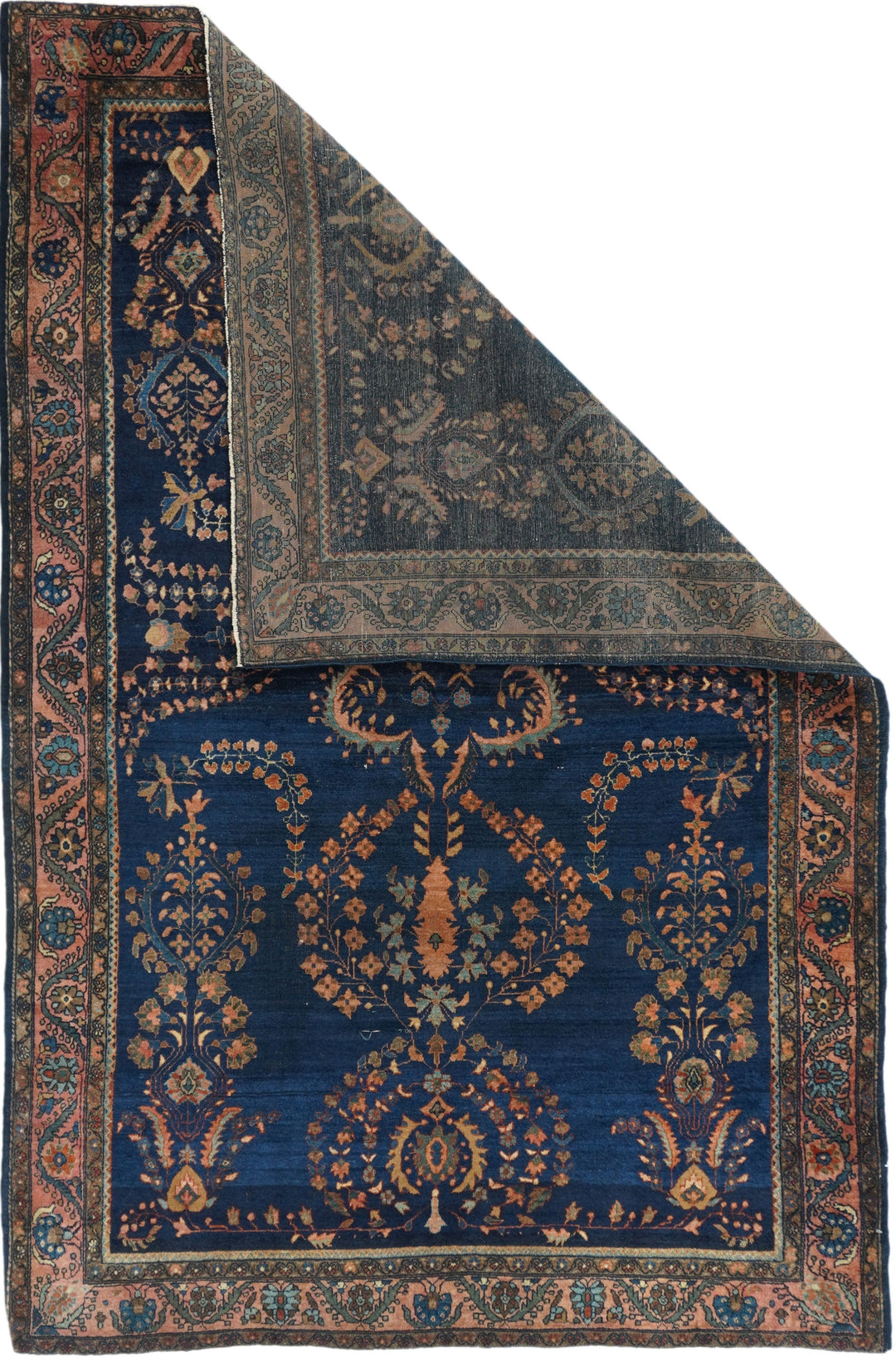 Antique Mohajeran Sarouk Rug 4'1'' x 6'4''