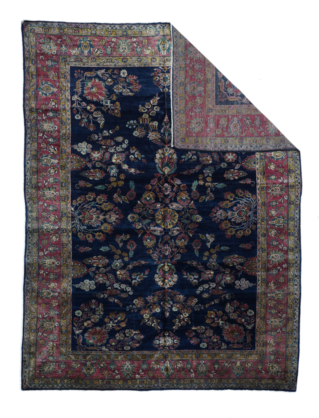 Antique Sarouk Mohajeran Rug 8'9'' x 11'9''