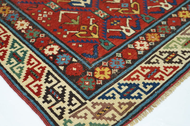 Antique Kuba Rug 3'1'' x 3'10''