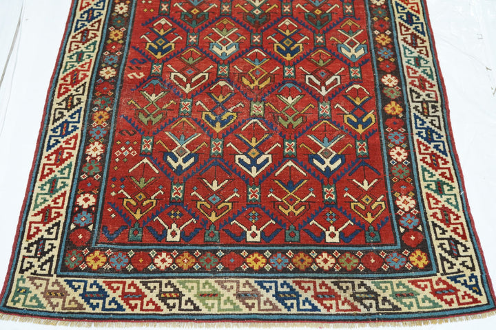 Antique Kuba Rug 3'1'' x 3'10''