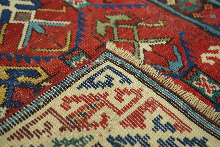 Antique Kuba Rug 3'1'' x 3'10''