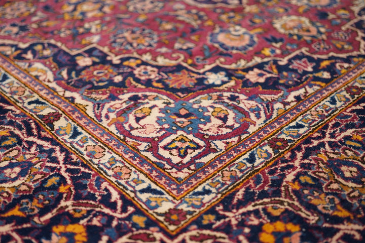 Vintage Persian Kashan Rug 4'4'' x 6'10''