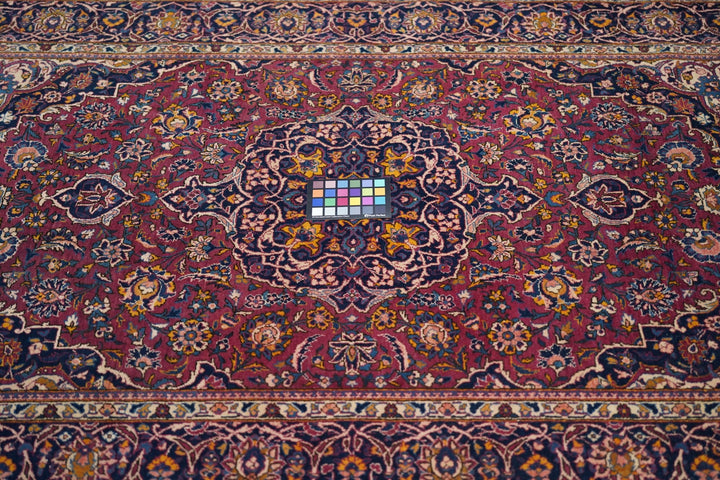 Vintage Persian Kashan Rug 4'4'' x 6'10''