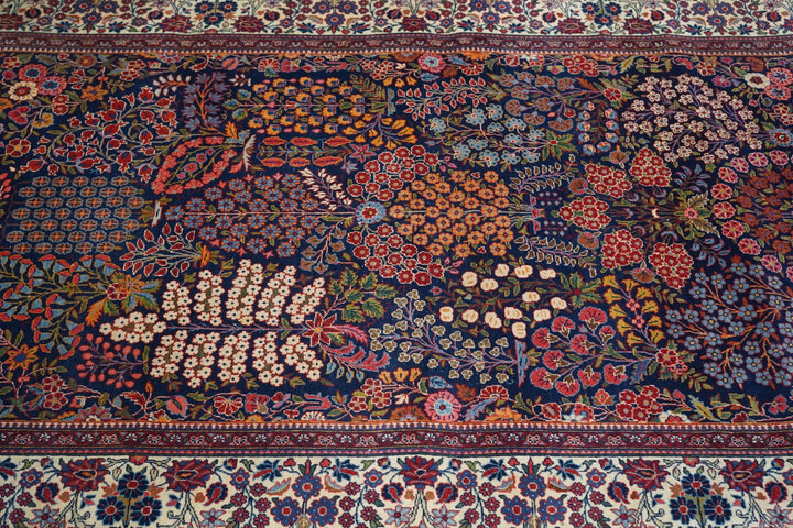 Antique Kashan Rug 4'5'' x 6'9''