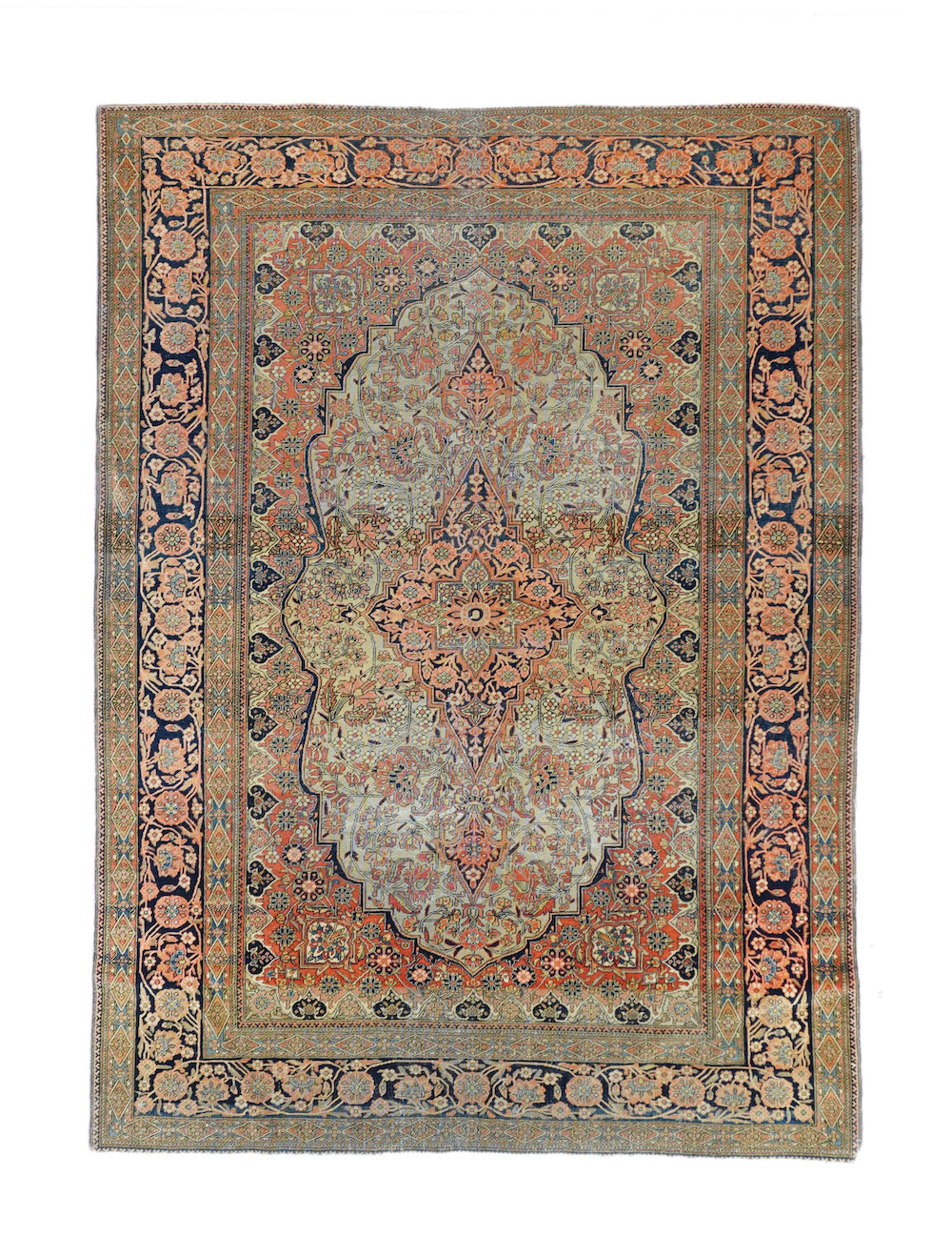 Antique Kashan Rug 4'6'' x 6'6''