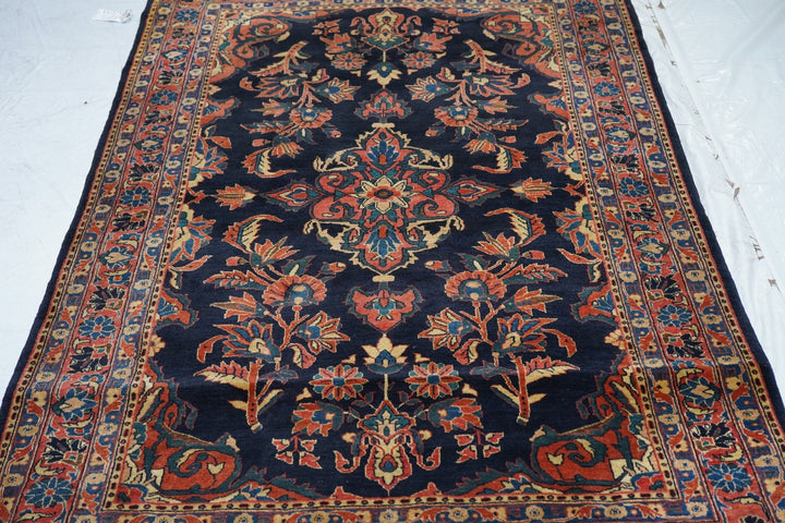 Antique Sarouk Rug 4'4'' x 6'6''