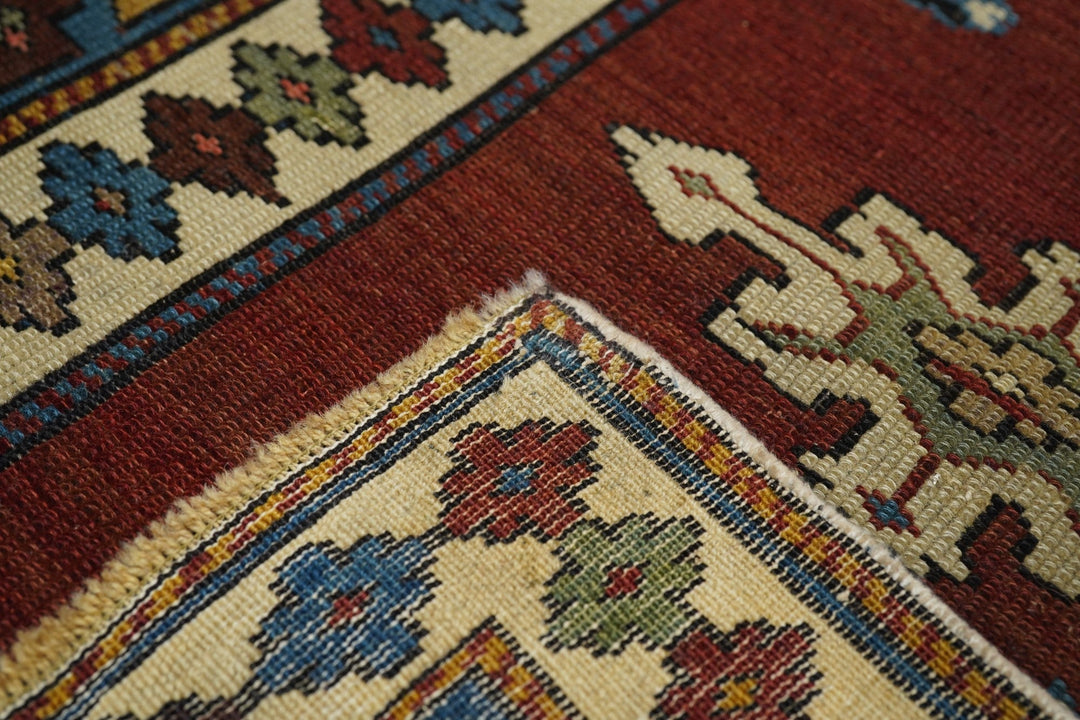 Antique Shirvan Rug 3'8'' x 5'2''