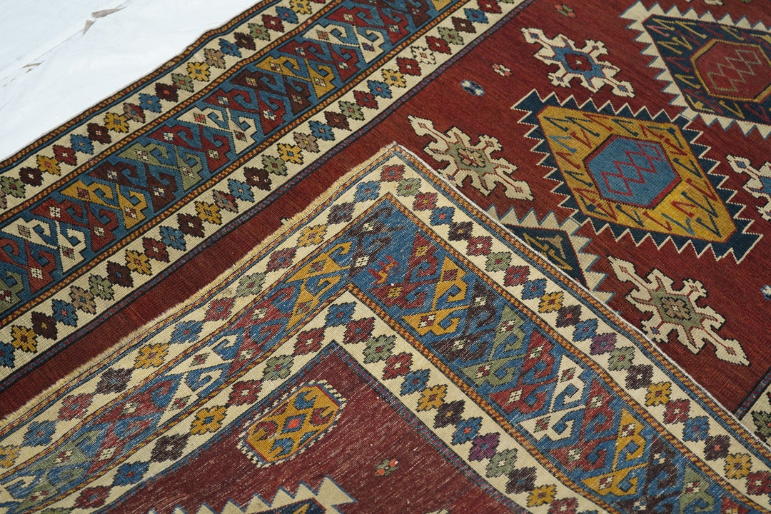 Antique Shirvan Rug 3'8'' x 5'2''