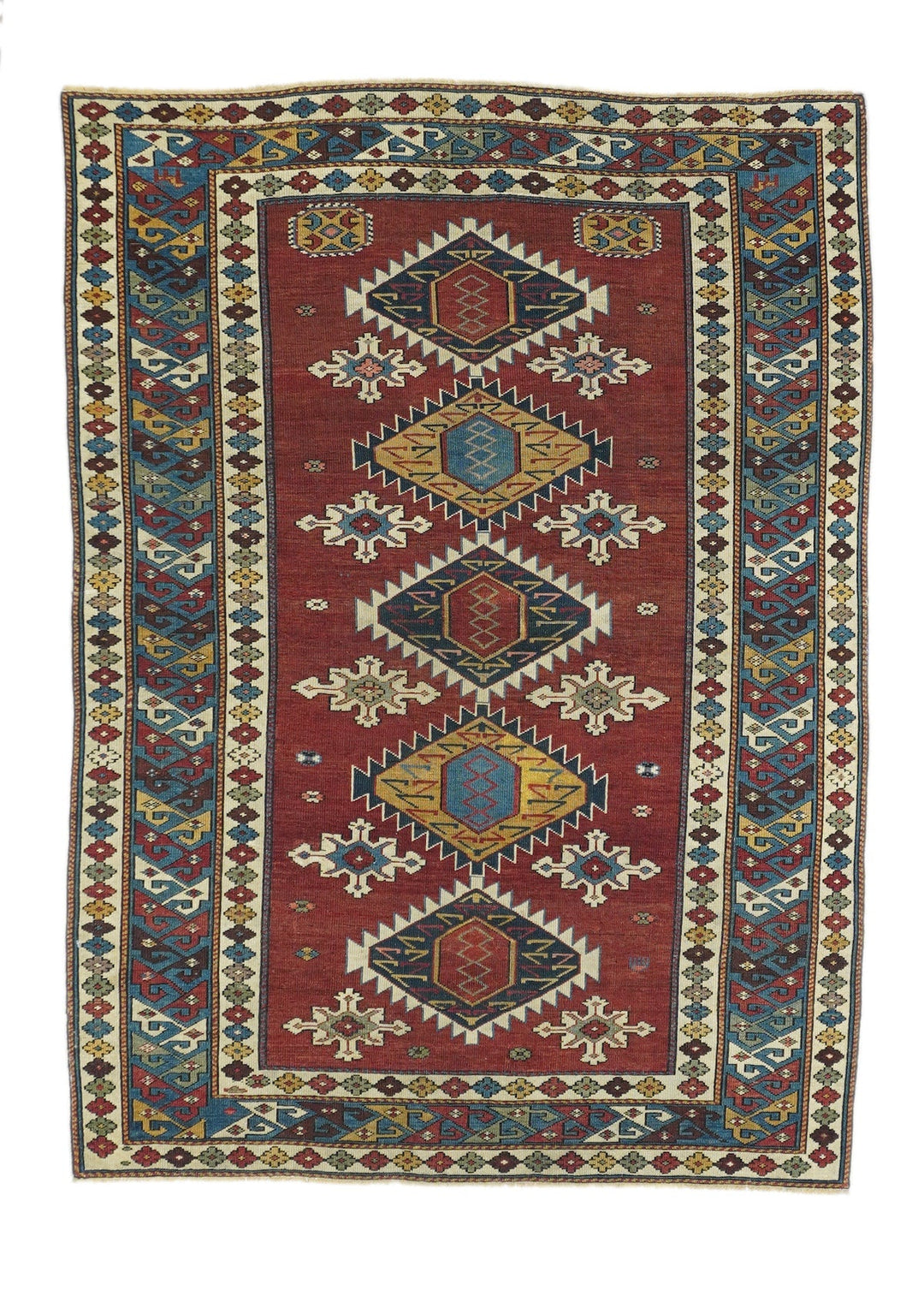 Antique Shirvan Rug 3'8'' x 5'2''