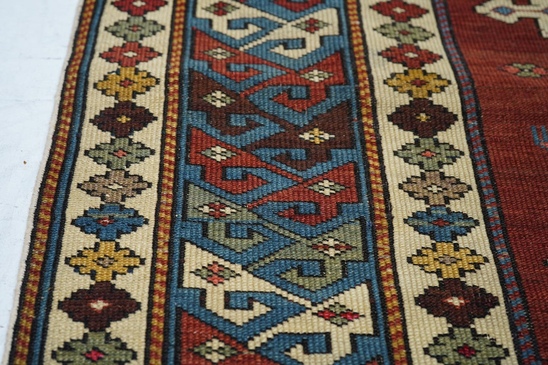 Antique Shirvan Rug 3'8'' x 5'2''