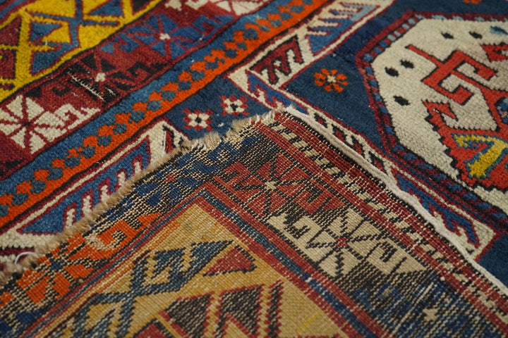 Antique Kuba Rug 3'9'' x 6'3''