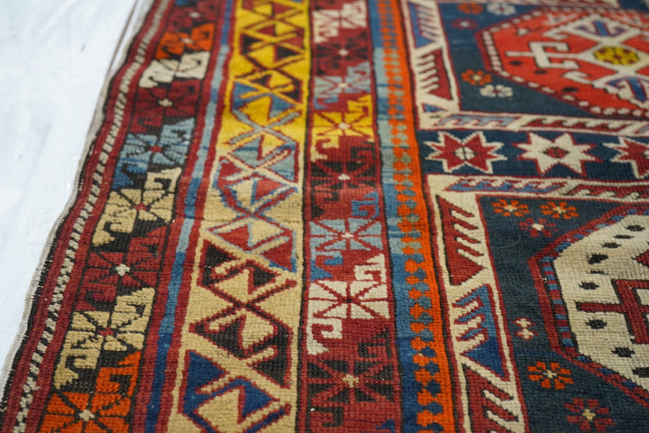 Antique Kuba Rug 3'9'' x 6'3''