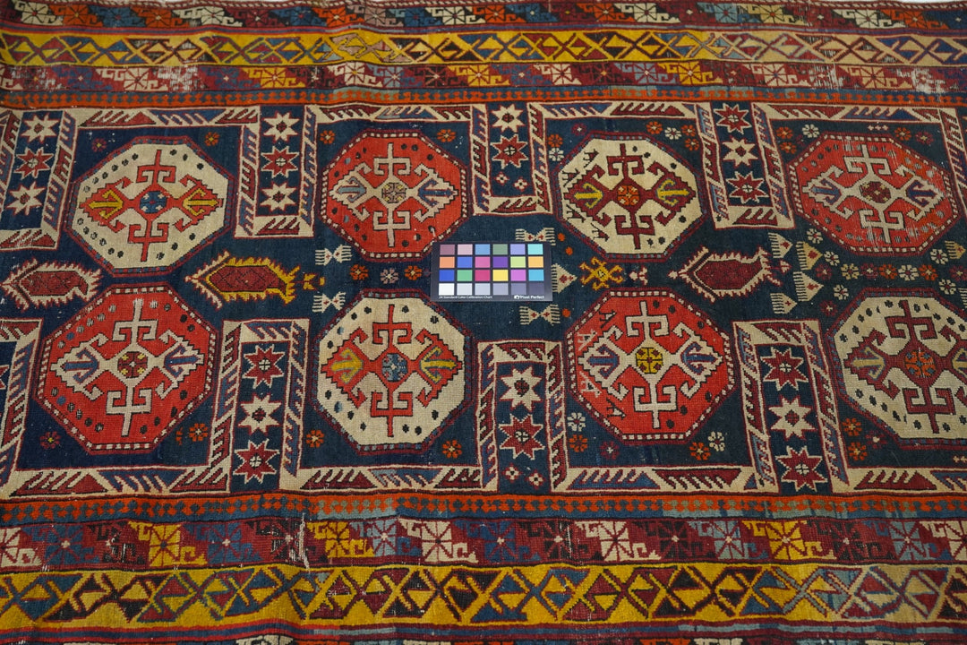 Antique Kuba Rug 3'9'' x 6'3''